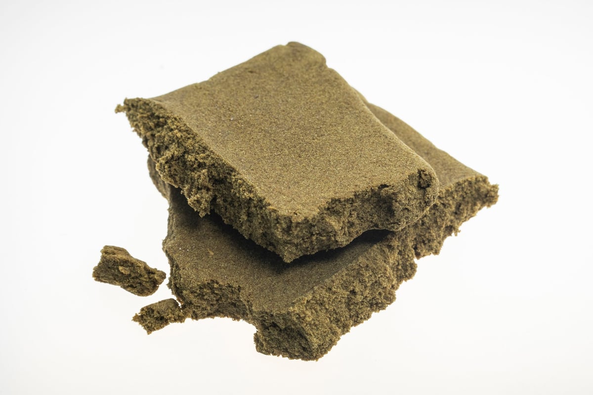 Close-up of traditional Moroccan hashish